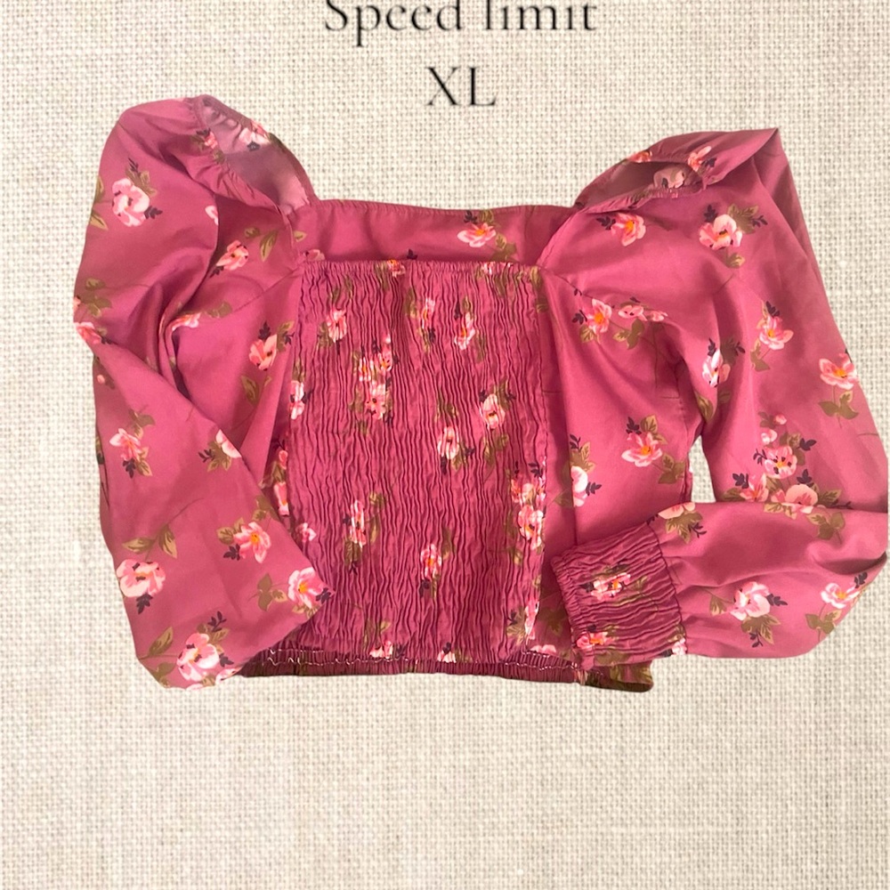 Speed limit XL top, floral pattern,